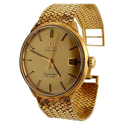 vintage omega watches gold